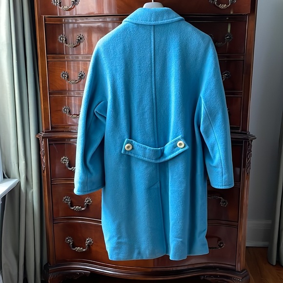 SPORTMAX turquoise blue wool coat. Made in Italy. Size US 4. Very good condition - Picture 2 of 10